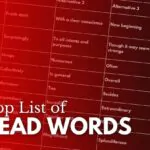 Dead Words List